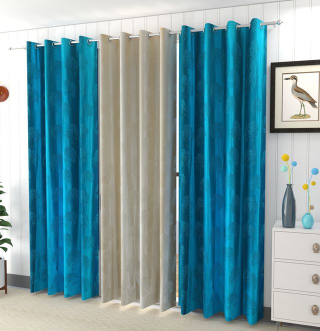 La Elite Room Darkening Polyester Window Curtains