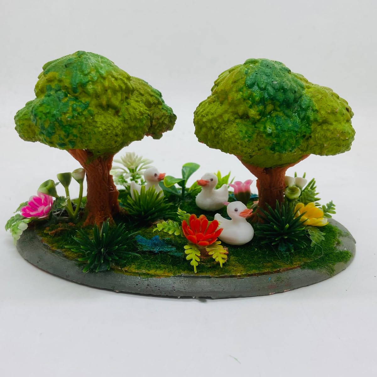 RAKAKART-beautiful GARDEN FOREST, tiny DUCKS miniature set.