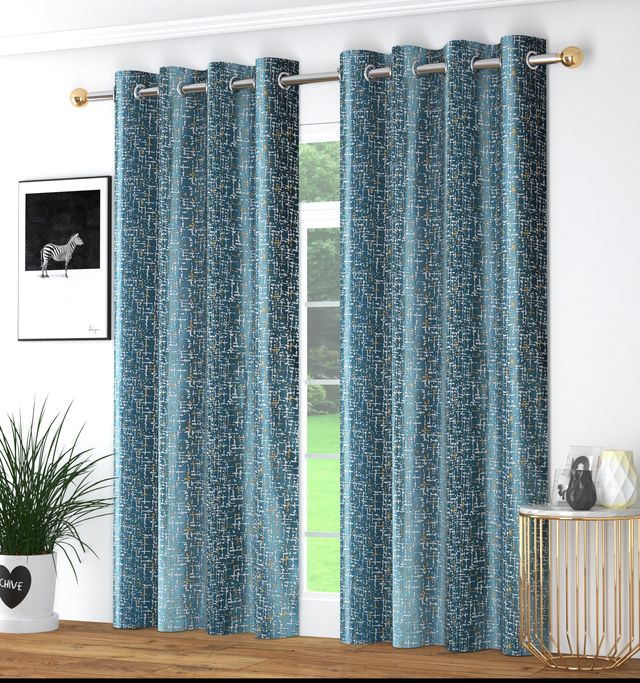 La Elite Room Darkening Polyester Window Curtains