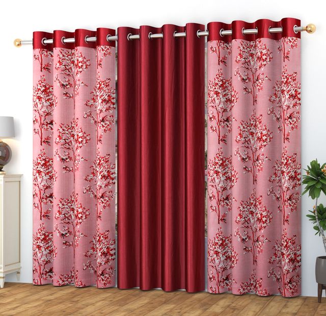La Elite Room Darkening Polyester Window Curtains