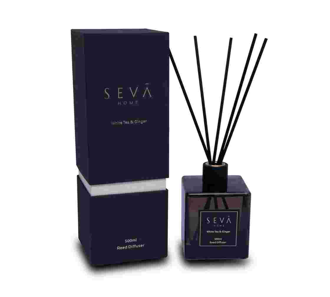 White Tea Reed Diffuser – 500ml | Refreshing Citrus & Floral Home Fragrance