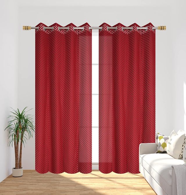 La Elite Room Darkening Polyester Window Curtains