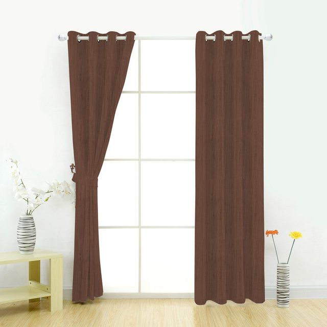 La Elite Room Darkening Polyester Window Curtains