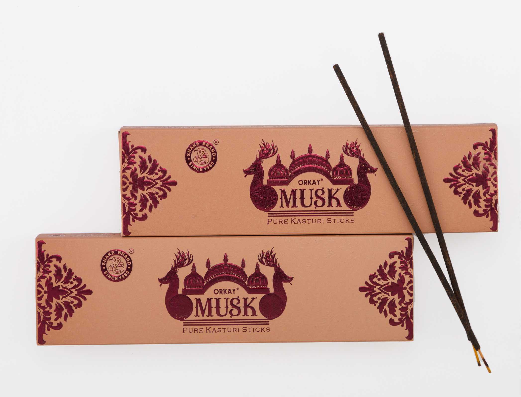 Orkay Pure Musk 10 sticks || Pack of 12 || Contains 120 sticks Musk (10, Set of 12)