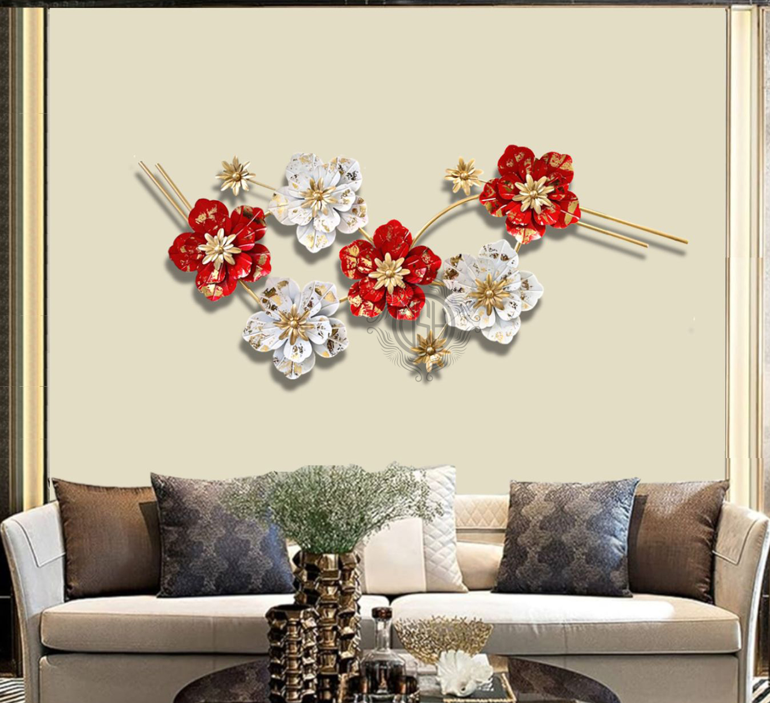 Metal Handcrafted Wall Sculpture wall Art multicolor for Home Decoration.