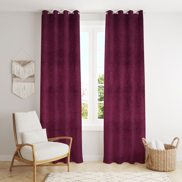 La Elite Room Darkening Polyester Window Curtains