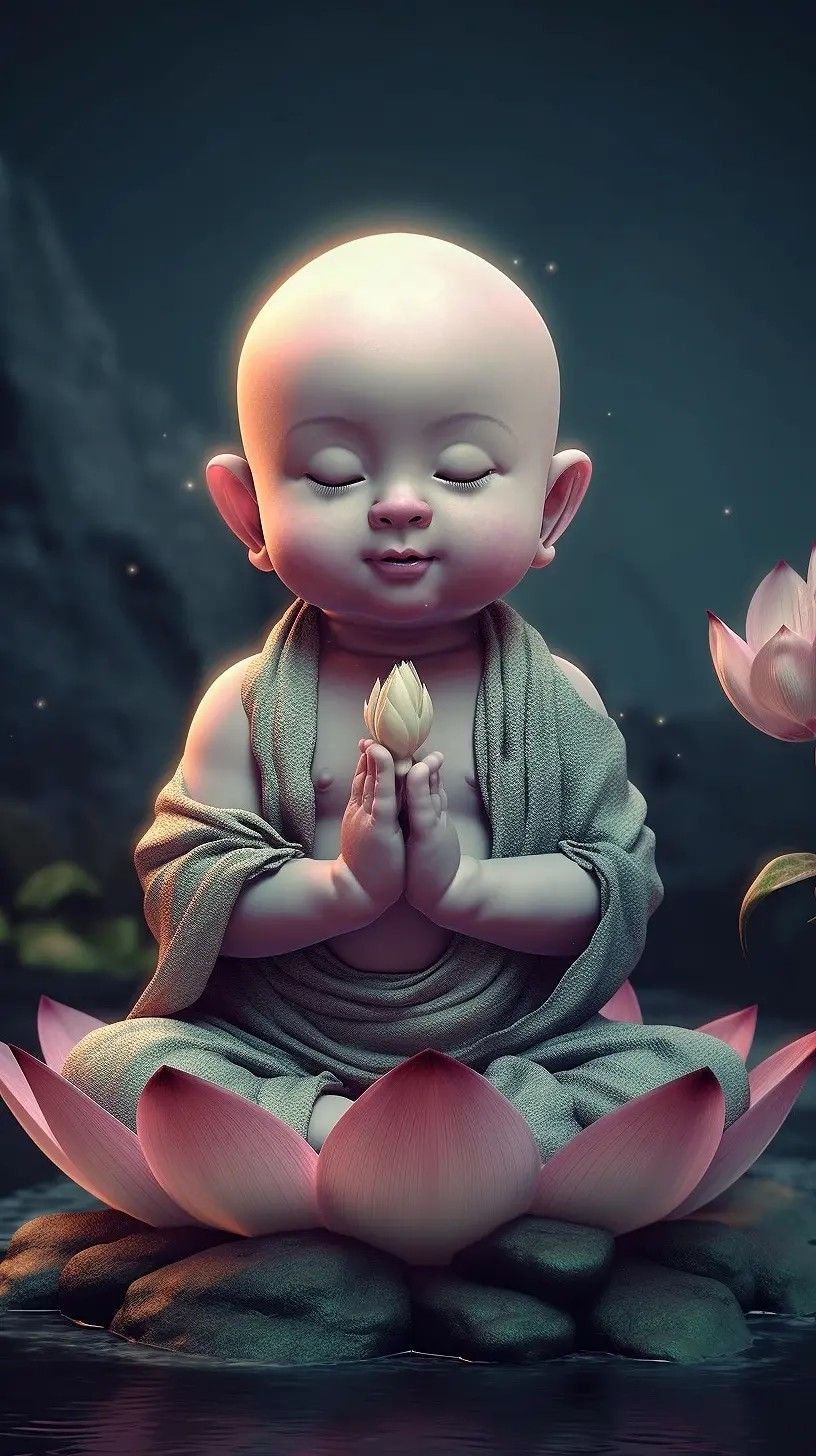 Peaceful Baby Poster for a Positive Ambiance – 15x17 Inches"