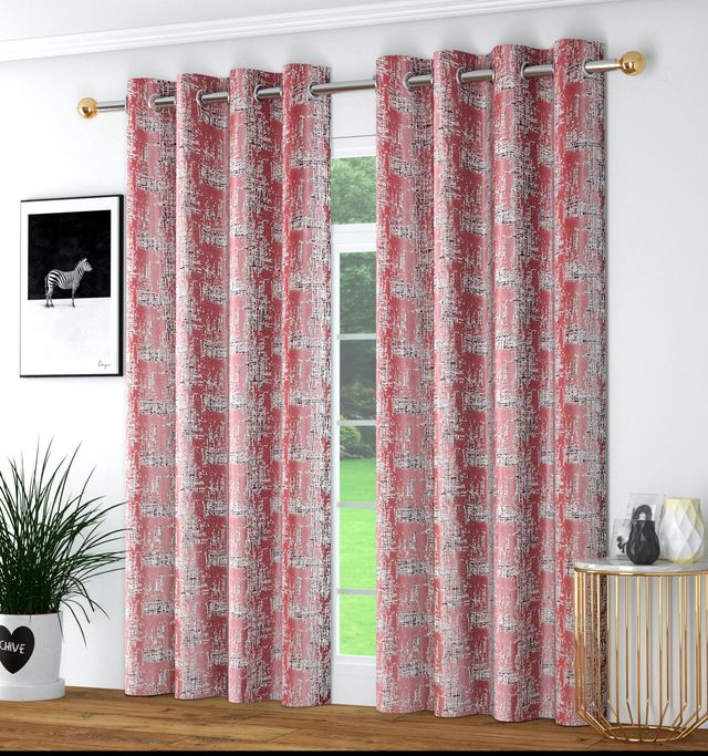 La Elite Room Darkening Polyester Window Curtains
