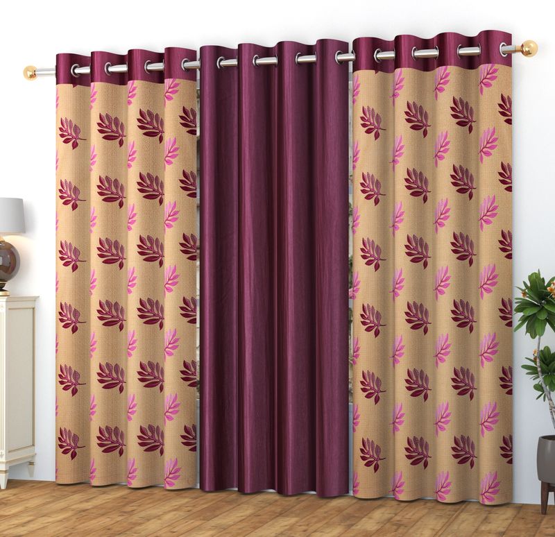 La Elite Room Darkening Polyester Window Curtains