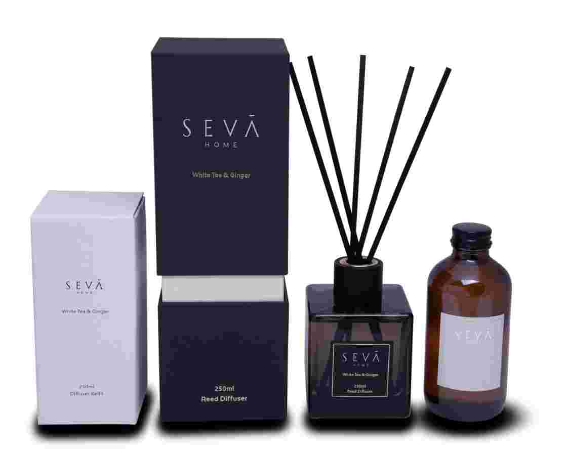 White Tea Reed Diffuser & 250ml Refill – Aromatic Home Fragrance Combo