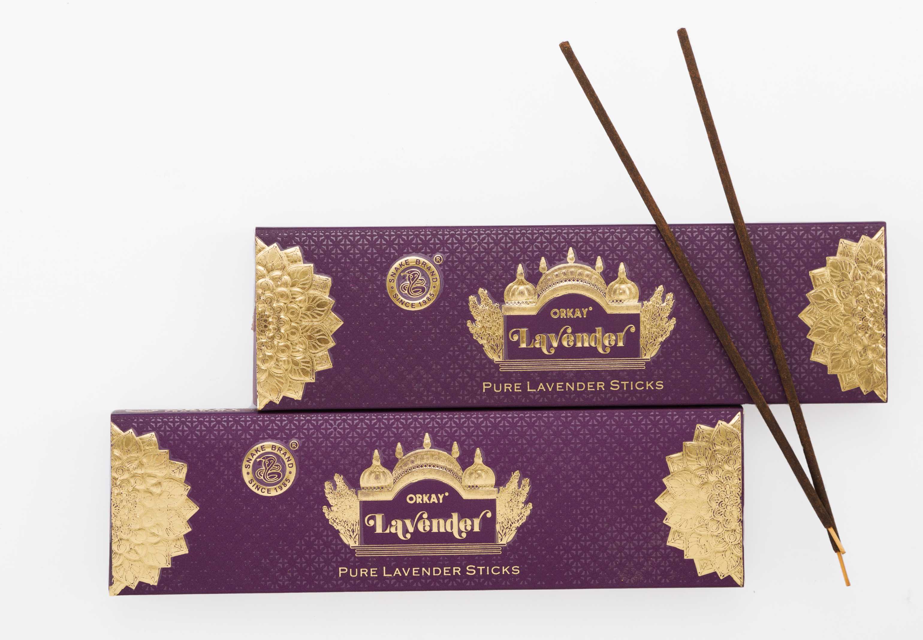 Orkay Pure Lavender 10 sticks || Pack of 6 || Contains 60 sticks Lavender (10, Set of 6)