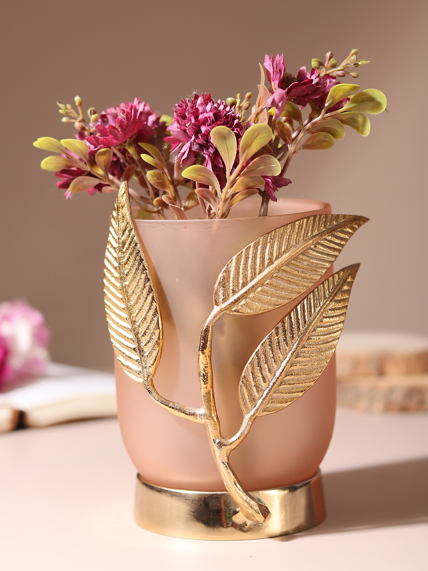 VersaLeaf Glass Vase and Candle Holder