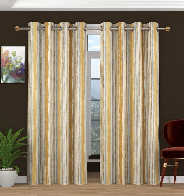 La Elite Room Darkening Polyester Window Curtains