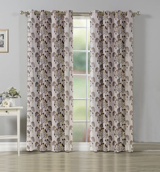 La Elite Room Darkening Polyester Window Curtains