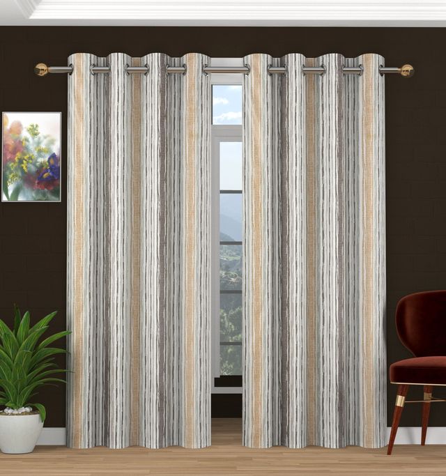 La Elite Room Darkening Polyester Window Curtains