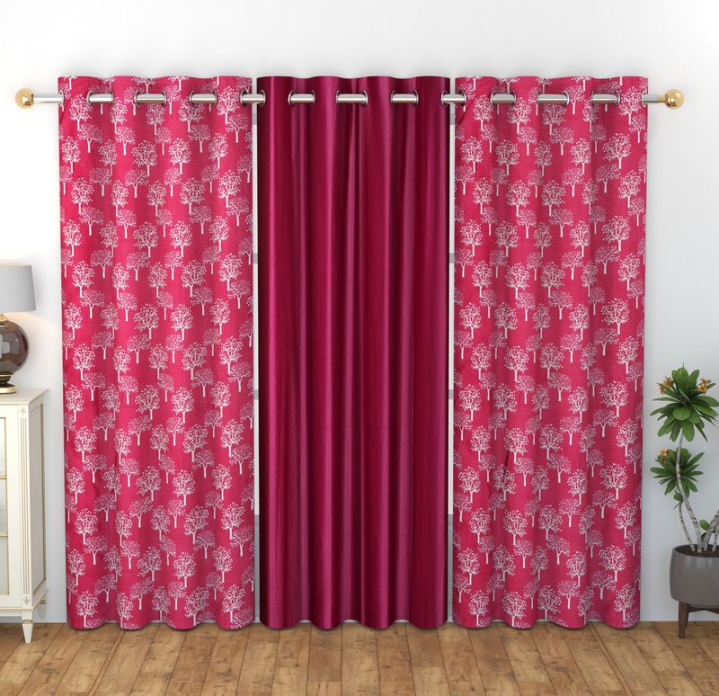 La Elite Room Darkening Polyester Window Curtains