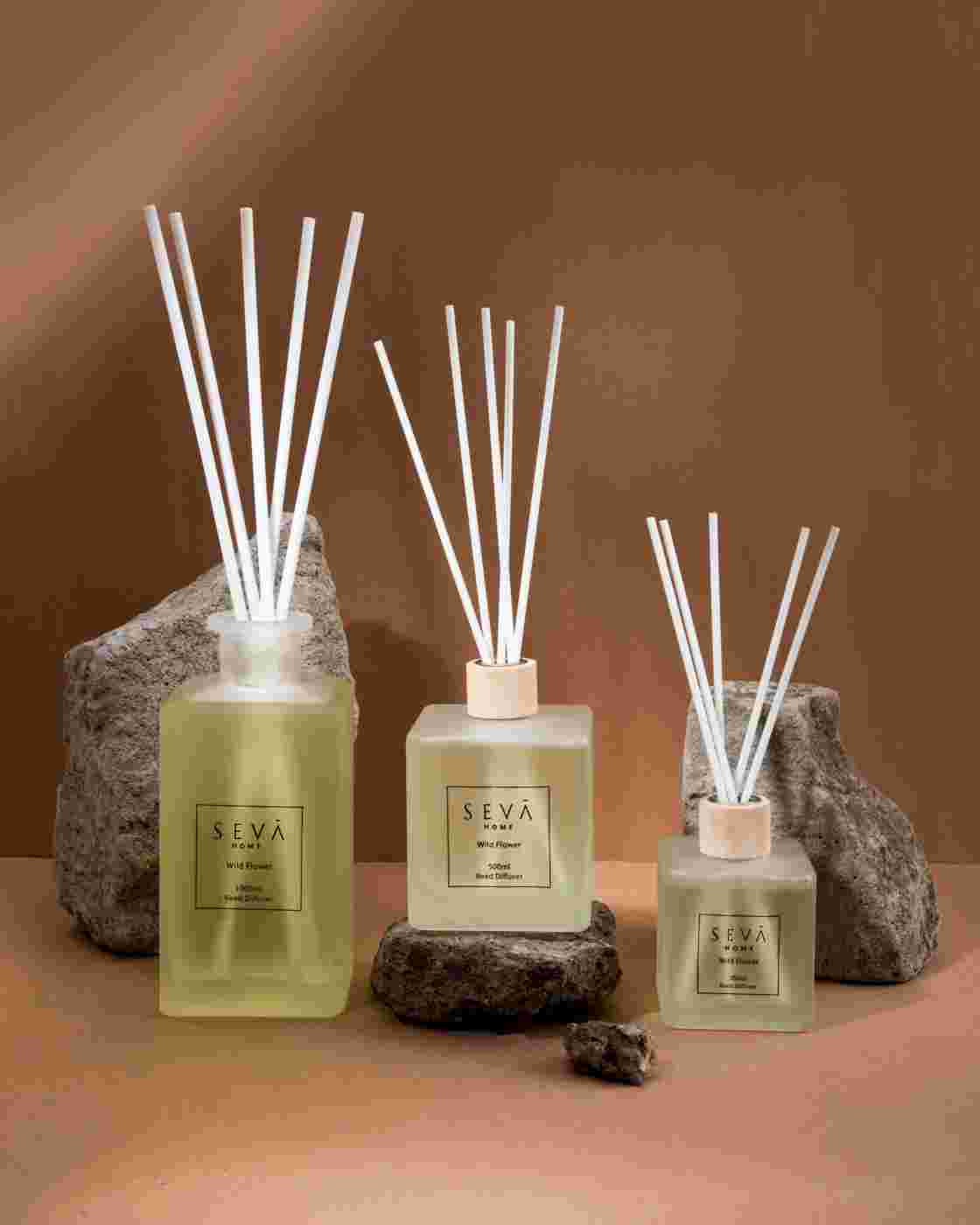 Wild Flower Reed Diffuser – 1000ml, Long-Lasting Botanical Home Fragrance