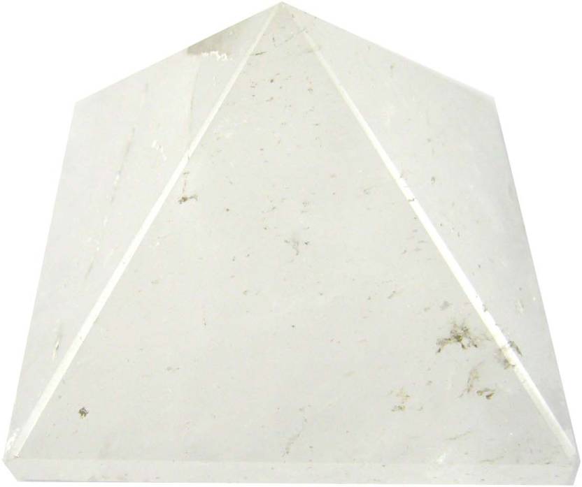White Crystal Pyramid for Showpiece (5 x 5 x 4 cm).