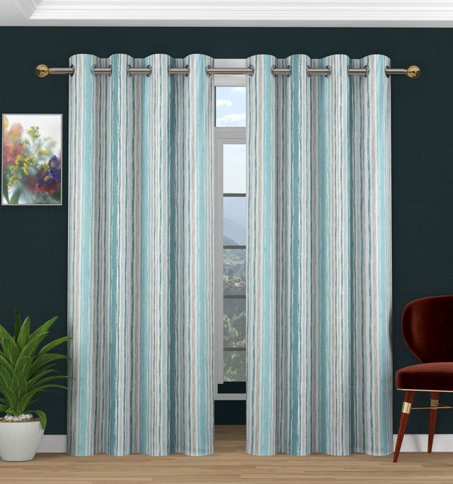 La Elite Room Darkening Polyester Window Curtains