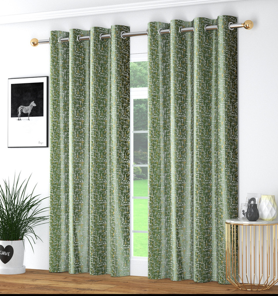 La Elite Room Darkening Polyester Window Curtains