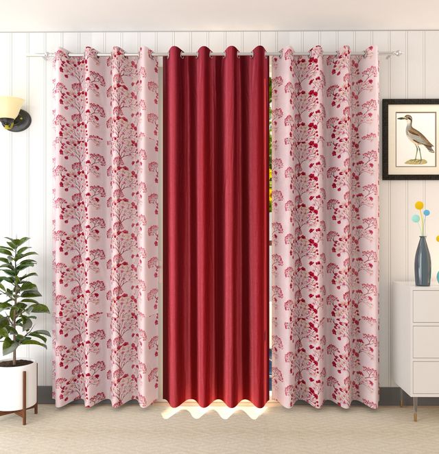 La Elite Room Darkening Polyester Window Curtains