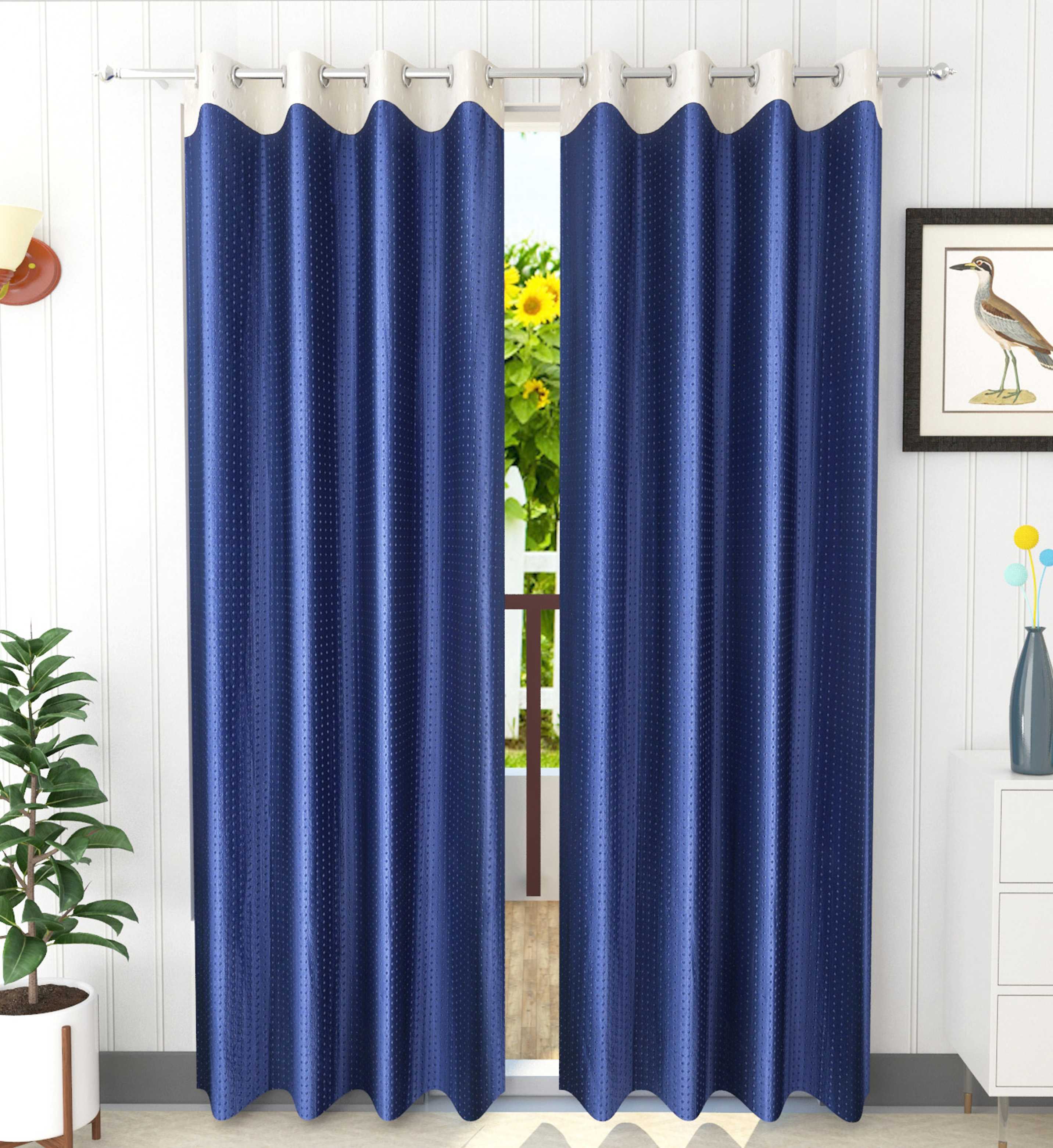 La Elite Room Darkening Polyester Window Curtains
