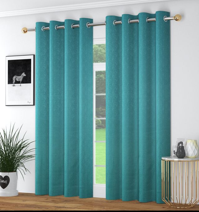 La Elite Room Darkening Polyester Window Curtains