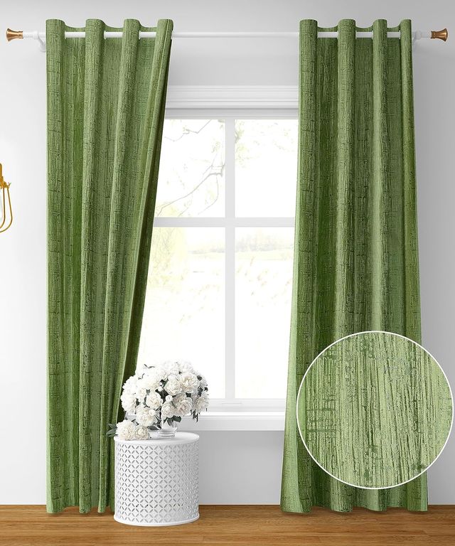 La Elite Room Darkening Polyester Window Curtains