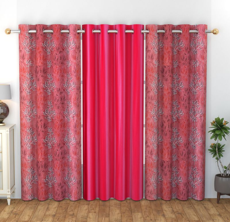 La Elite Room Darkening Polyester Window Curtains
