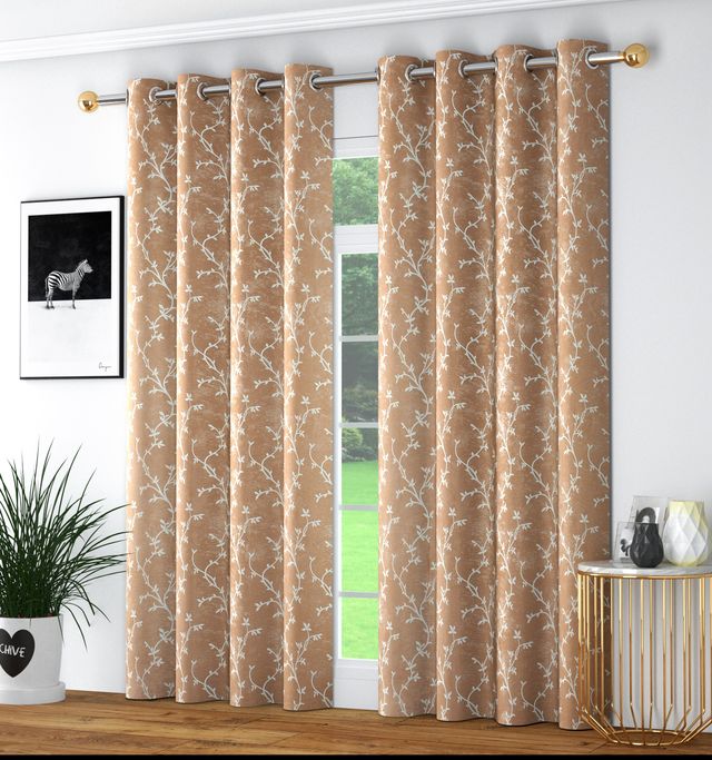 La Elite Room Darkening Polyester Window Curtains
