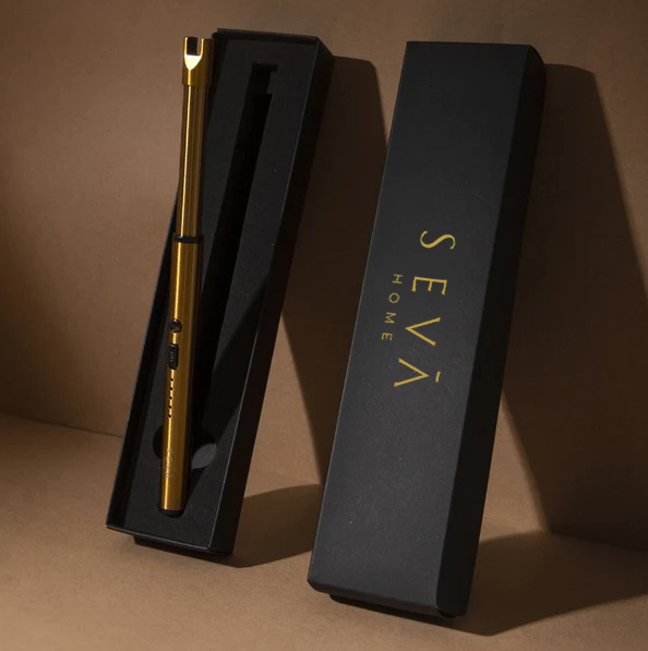 Rechargeable Candle Lighter – Elegant Gold | USB Flameless Design