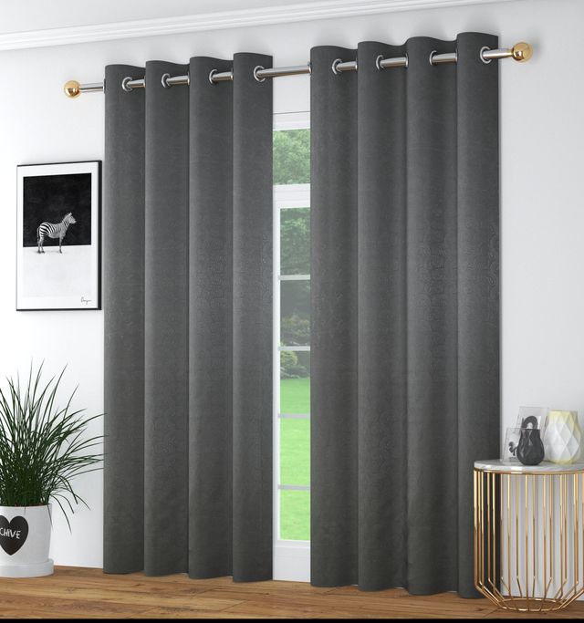 La Elite Room Darkening Polyester Window Curtains