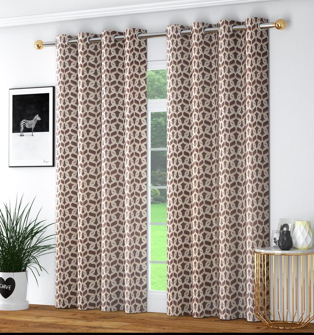 La Elite Room Darkening Polyester Window Curtains