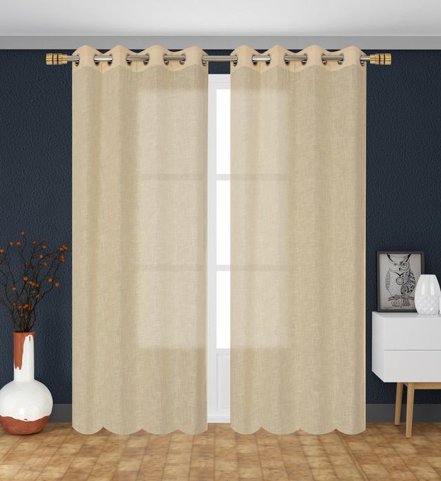 La Elite Room Darkening Polyester Window Curtains