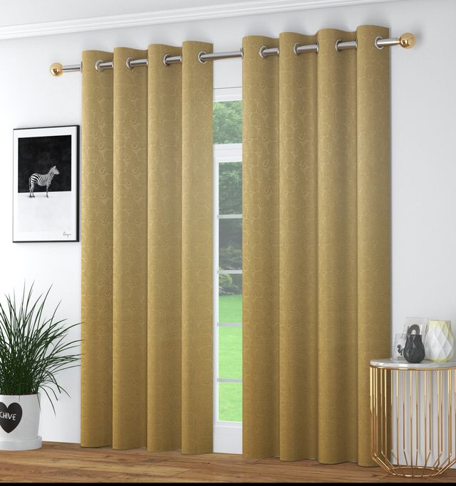 La Elite Room Darkening Polyester Window Curtains
