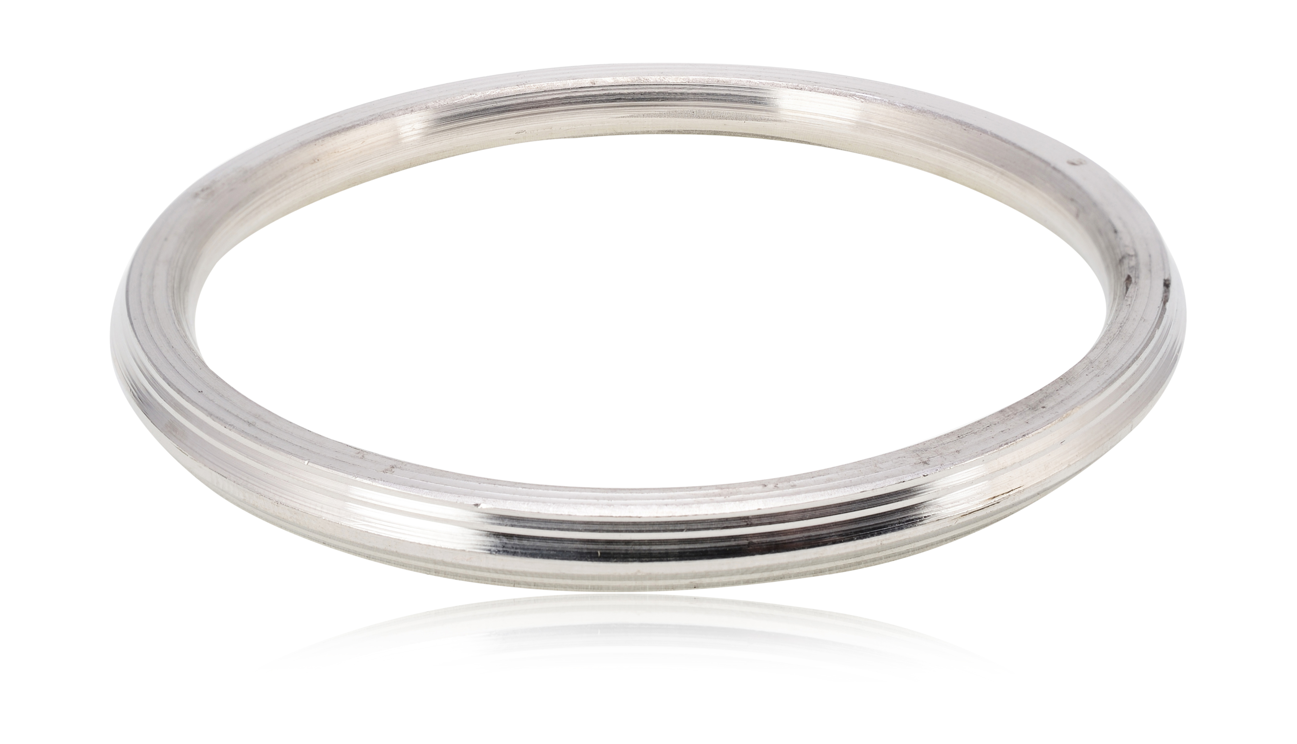 Stainless Steel White Kada for Men & Women (Size:2.7 Inch).