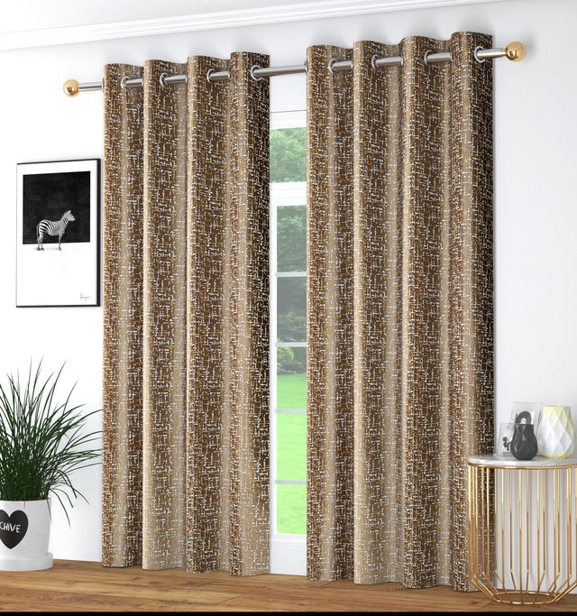 La Elite Room Darkening Polyester Window Curtains