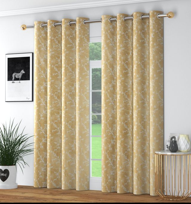 La Elite Room Darkening Polyester Window Curtains