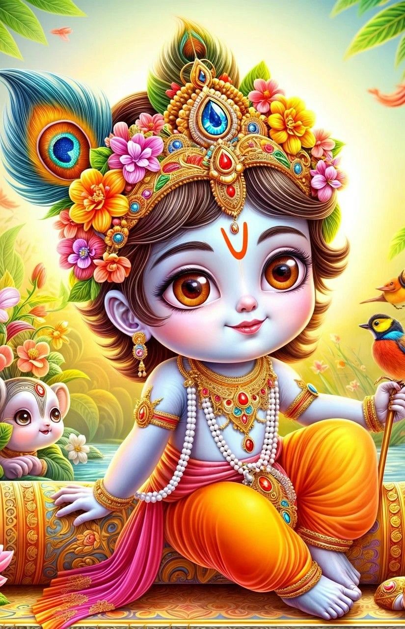 Krishna’s Victory Over Kamsa Poster | 15x17 Inches"