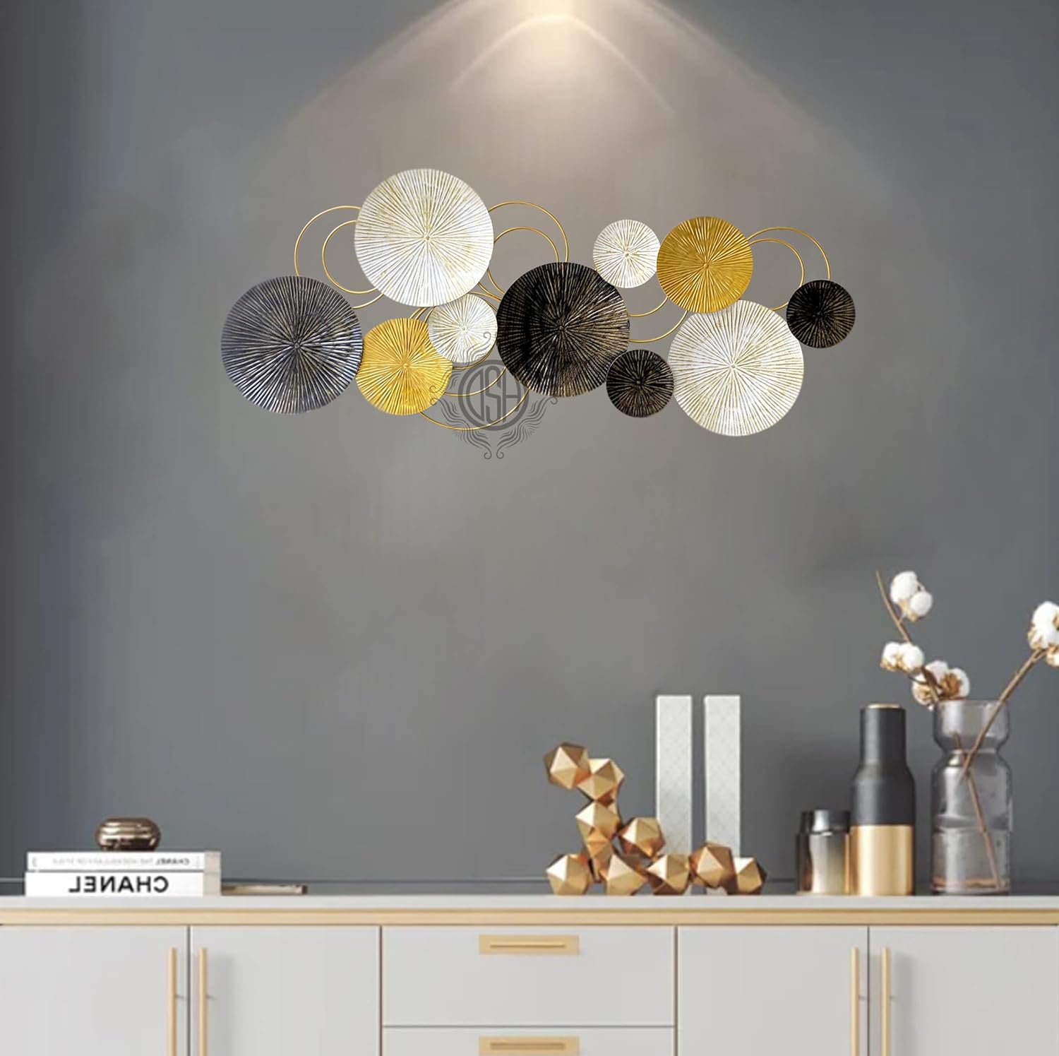 Metal Wall Art Wall Sculpture Wall Hanging Showpiece Perfect For Home, Hotel