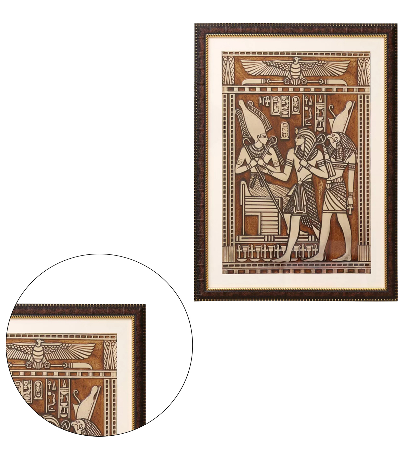 The Pharaoh Sitting Wall Painting