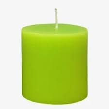 Green Musk Scented Votive Candles for Home and Outdoor Decoration, Smokeless Decorative Long Burning Party Votive Tealights ( Pack of 4 pcs, Musk Fragrance )