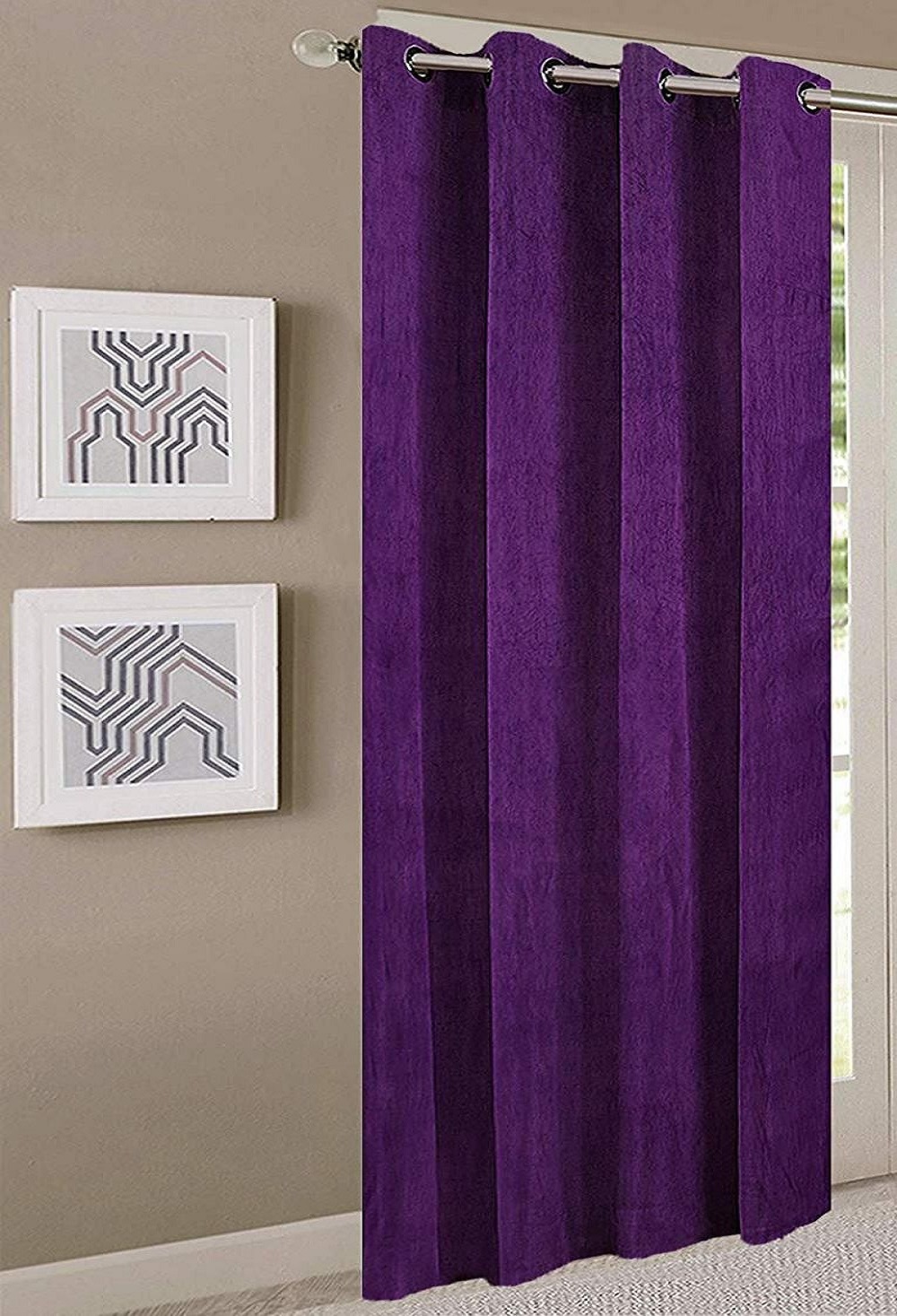 La Elite Room Darkening Polyester Window Curtains