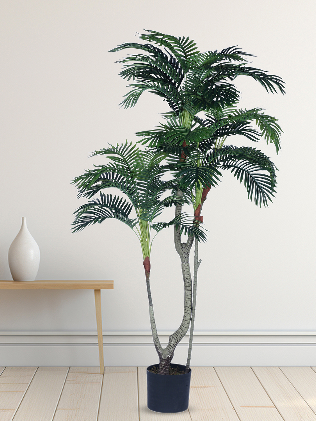 Artificial Plant 66inch Artificial Areca Plam Plants With Black Pot for Indoor & Outdoor with pot for Interior Decor/Home Decor/Office Décor