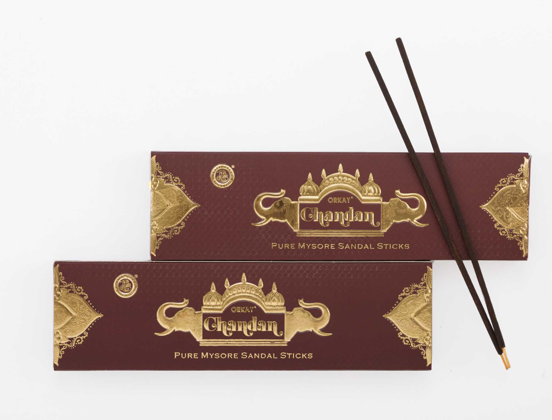 Orkay Pure Chandan 10 sticks || Pack of 6 || Contains 60 sticks Chandan (10, Set of 12)