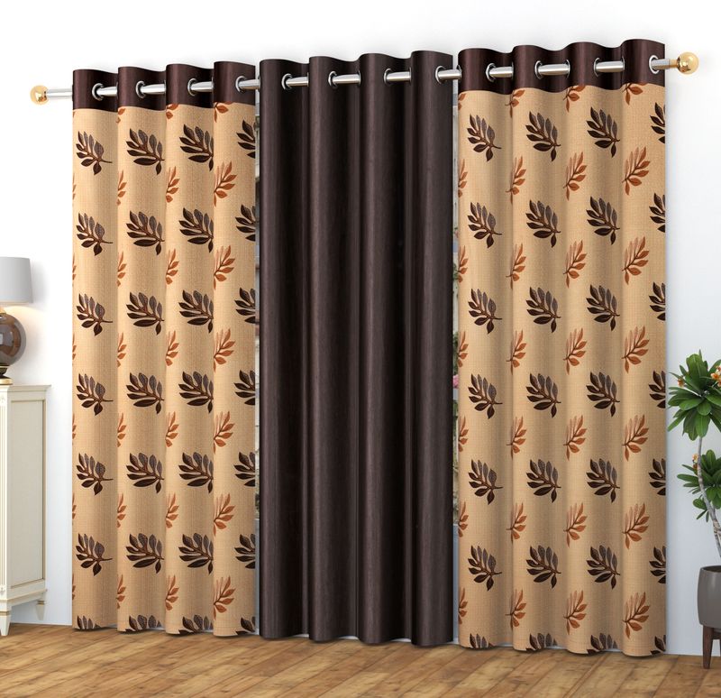 La Elite Room Darkening Polyester Window Curtains