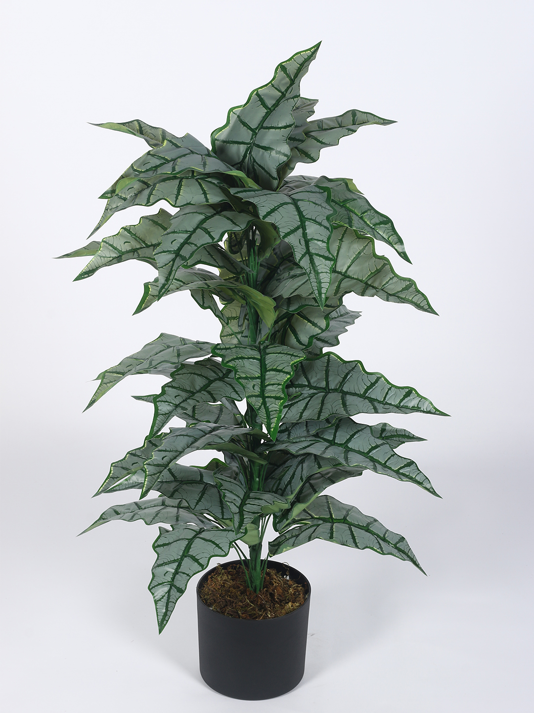 Artificial Plant 33inch Artificial Plants Happy Philo Plants With Black Pot |Home Decor,Office Decor Perfect decor Gift,Set of 1