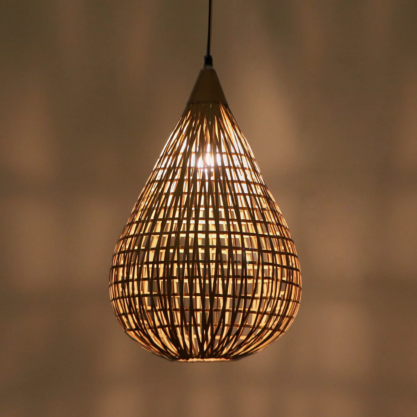 Orion Water Drop Hanging Elegant Iron Base & Eclectic Design