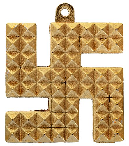 Swastik Pyramid Lucky Charm Symbol of Lord Ganesh For Wall Hanging Shelf.