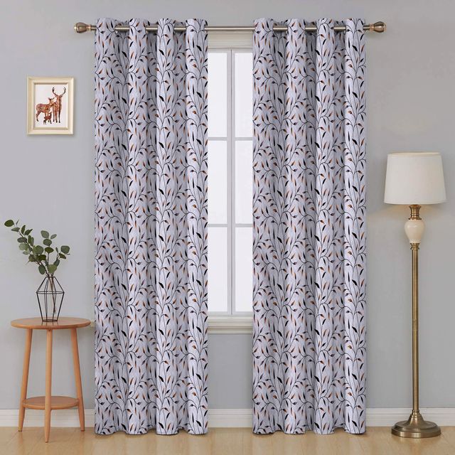 La Elite Room Darkening Polyester Window Curtains